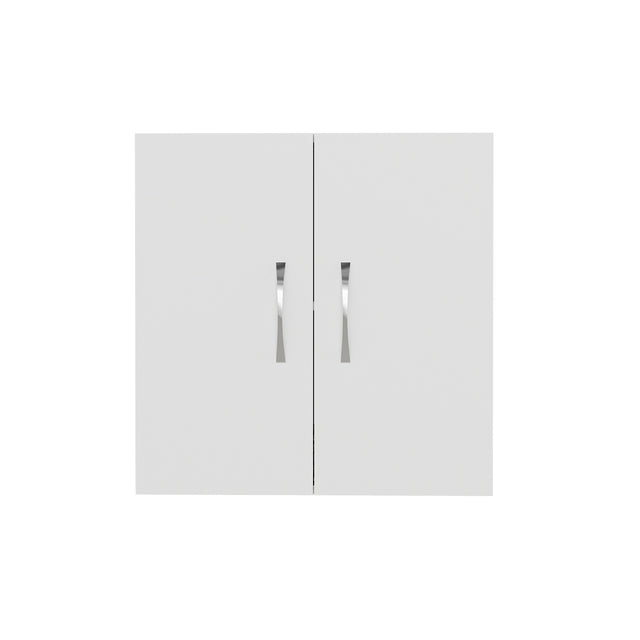 23″ Wall Cabinet with Adjustable Shelf | 2-Door Pantry Cabinet, Wall Mount Storage Cabinet for Bathroom, Kitchen, Living Room