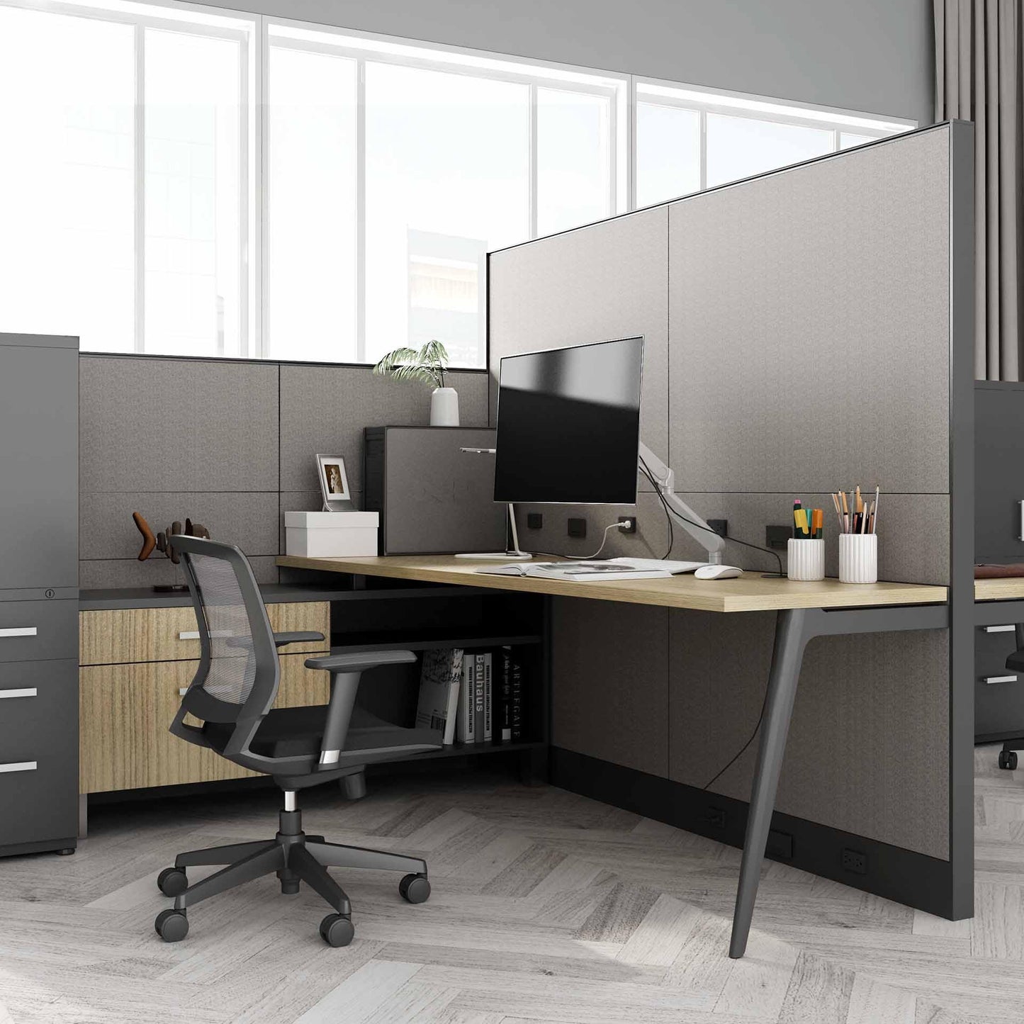 Single Monitor Arm - ALFA X FRÍANT - Alfa Furnishing - Accessories, home office, small office
