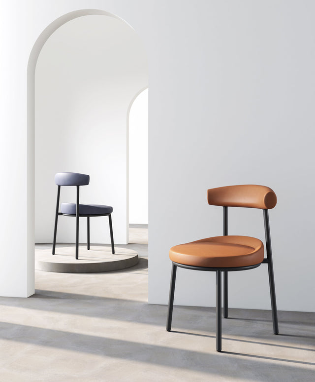 Helia Modern Leather Chair Set of 2