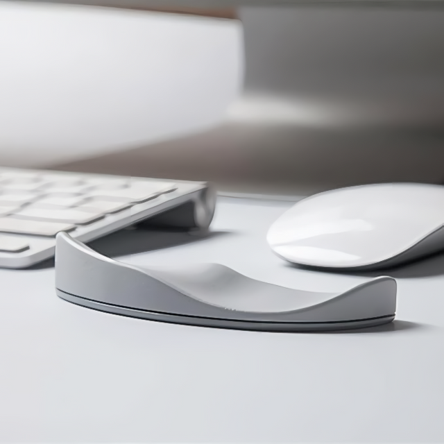 2PCS Ergonomic Mouse Wrist Rest Support, Wrist Pain Relief (Black, Gray)