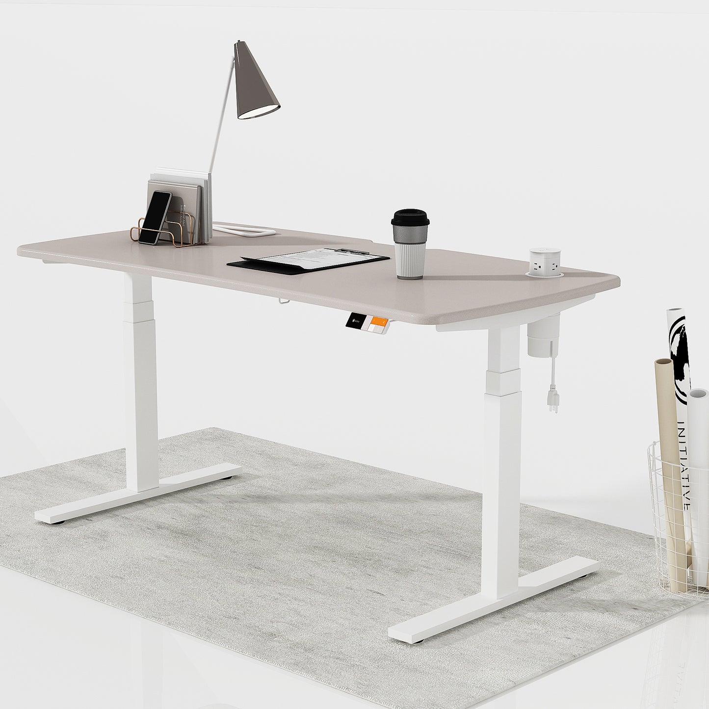 ALFA-STF6030.Grey Standing Desk
