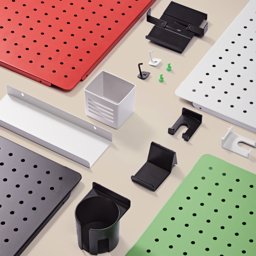 Clamp-on Desk Back Pegboard Panel & Accessory Holder