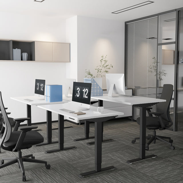 ALFA Furnishing Essential Dual Motor Electric Standing Desk Adjustable Computer Desk 60" x 30"