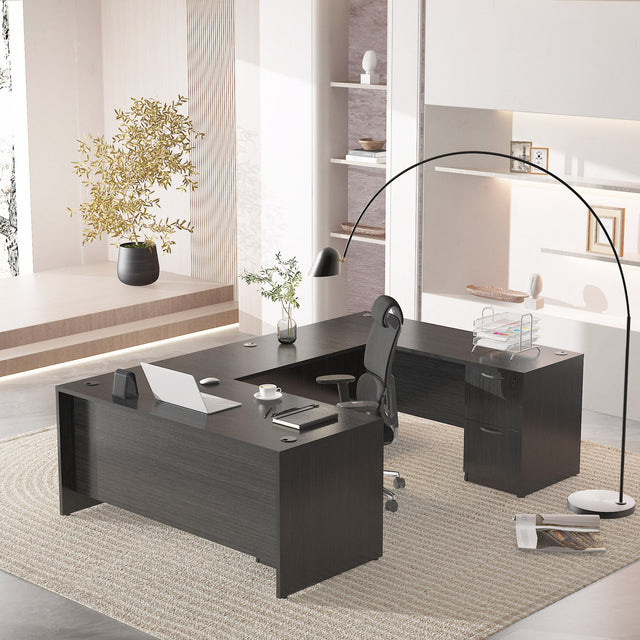 GINO Collection | Modern/Contemporary U-shaped Executive Desk