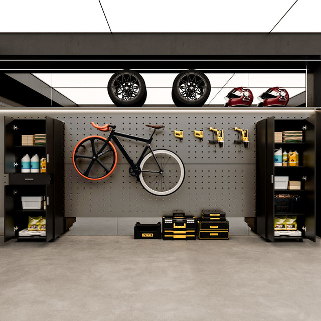 71" 3-Piece Tall Storage Cabinet Set with Drawer & Shelves – Home Organizer