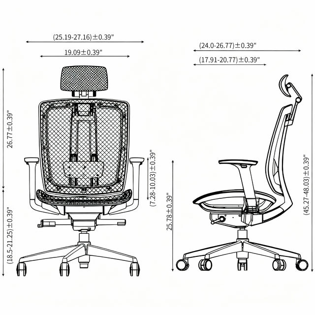 🪑 + 🖥️Ergonomic Office Chair & L-Shape Executive Standing Desk Bundle – Complete Workspace Solution