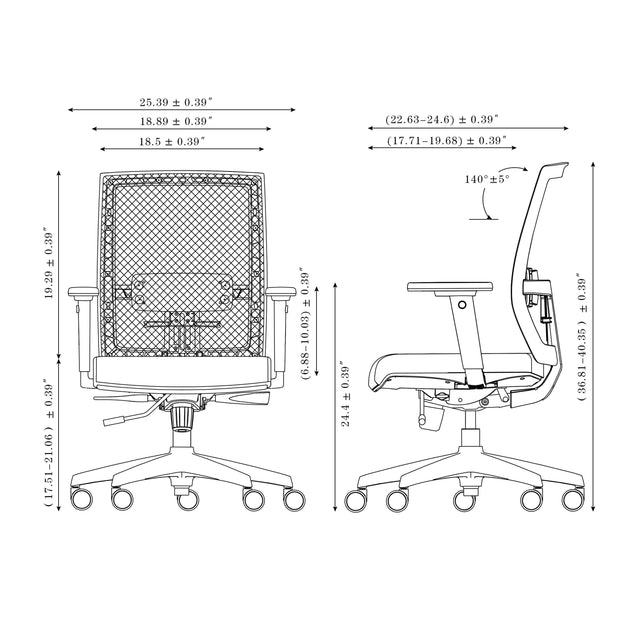 Greco Office Task Chair with Mesh Back