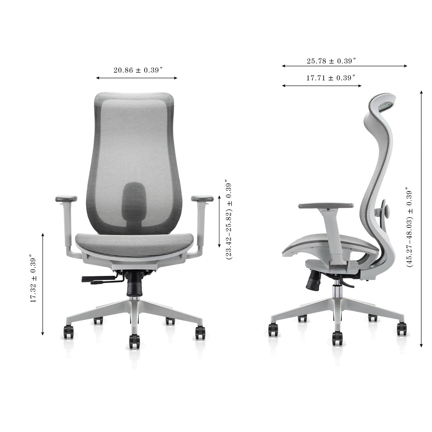 ALFA Ergonomic Task Chair Mesh Back with Lumbar Support Executive Computer Office Chair 706
