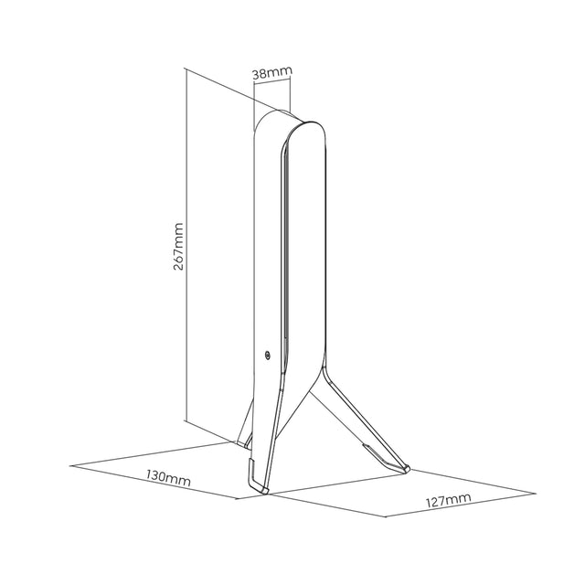 RGB Tripod Headphone Stand, Desk Gaming Headset Holder with 2 USB Charging Ports