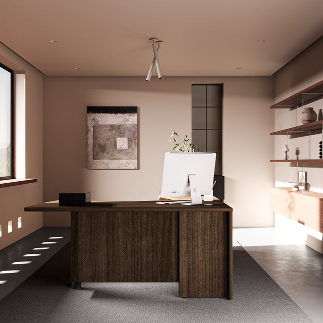 L-Shaped Executive Office Desk