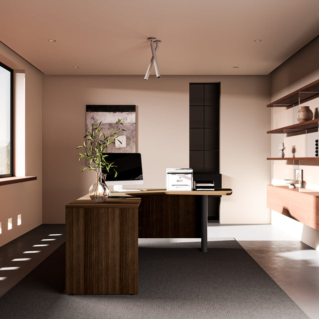 L-Shaped Executive Office Desk