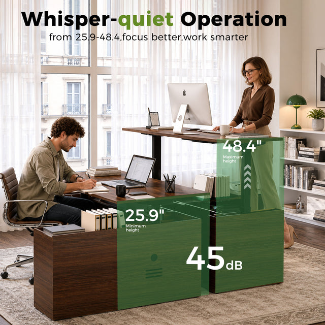 70.9”L-Shape Executive Standing Desk, Snap-Lock &Built-In Power Outlet,70.9”L-Shape Executive Standing Desk, Snap-Lock &Built-In Power Outlet