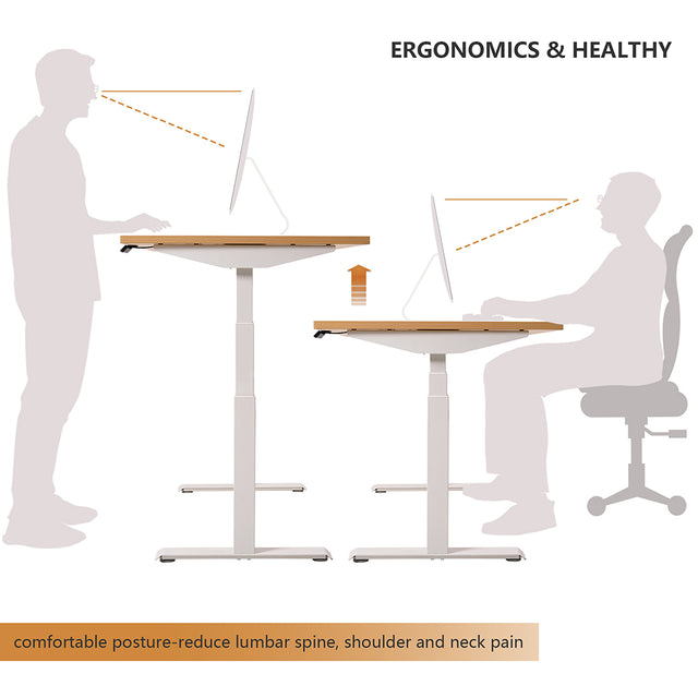 Dual Motor Standing Desk Frame - 3 Stage
