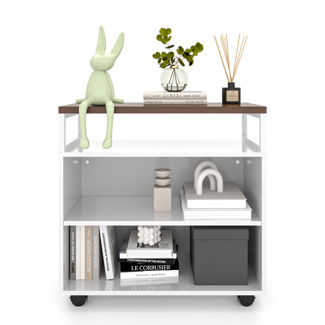 Mobile File Cabinet and Bookcase, Modern Business Set Workstation for Home Office