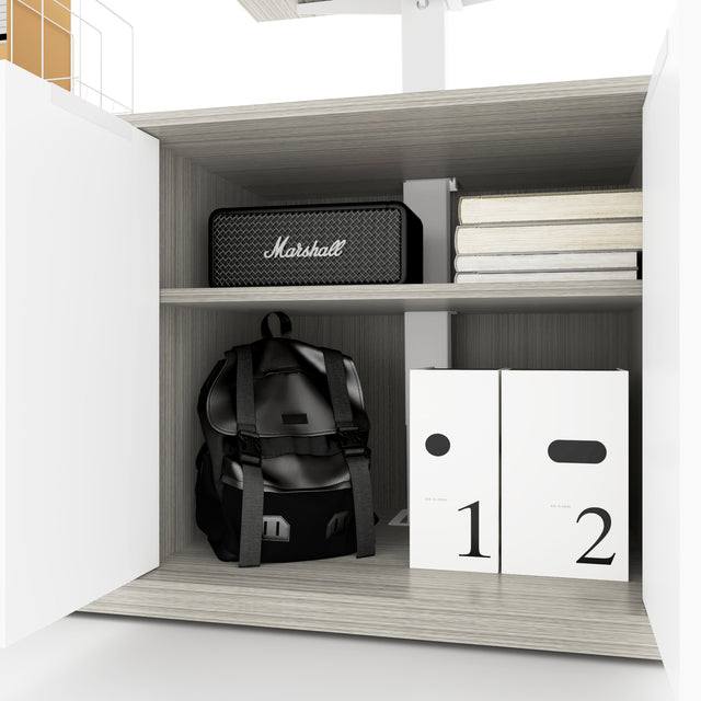 Height Adjustable L-Shaped Standing Desk
