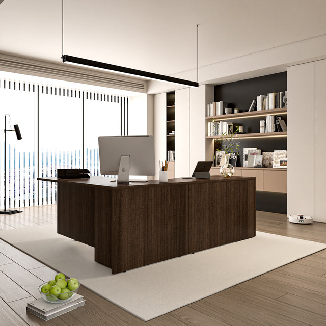 L-Shaped Executive Office Desk