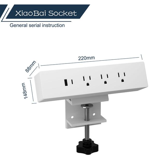 Desk Clamp Power Strip with USB C Ports