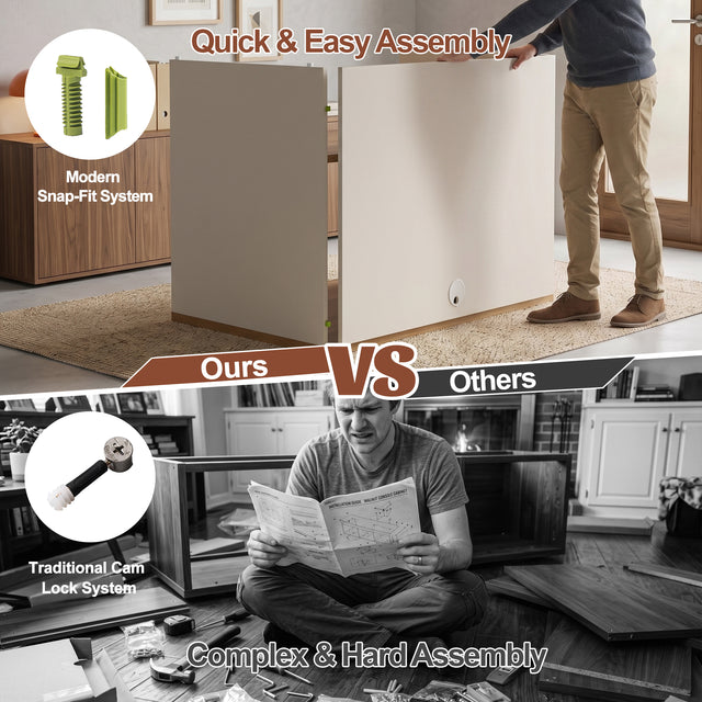 67" L-Shaped Executive Standing Desk – Brushless Dual Motor, Pre-Assembled Frame & Lockable Storage