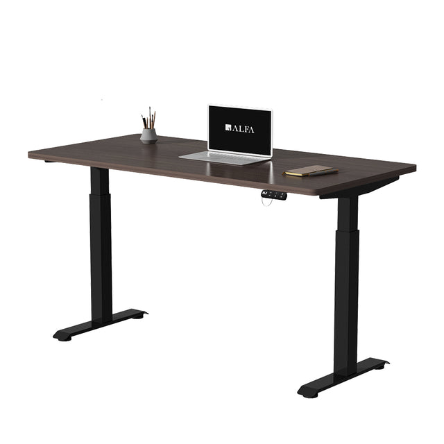 ALFA Dual Motor Standing Desk Adjustable Height Desk Ergonomic Standing Desks- 2 Stage- 60" x 30"