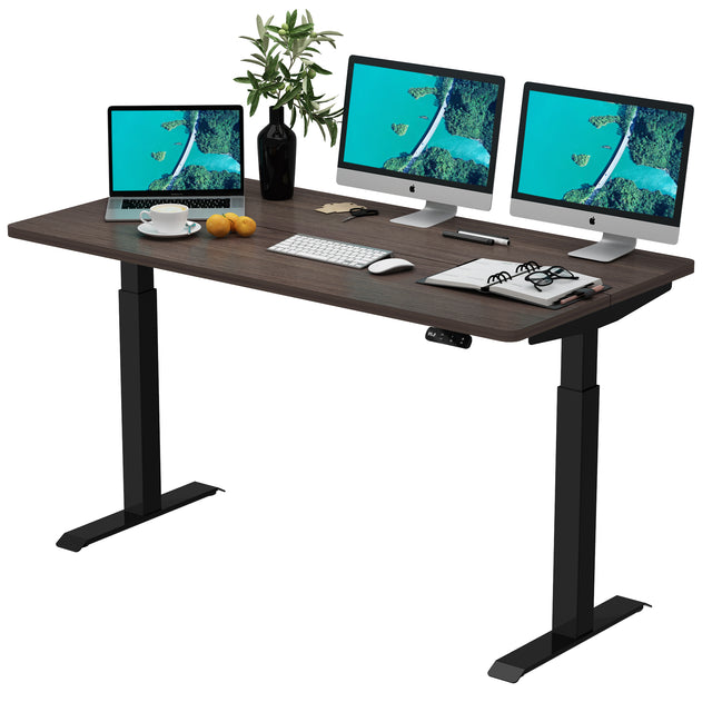 ALFA Dual Motor Electric Standing Desk Height Adjustable Standing Desk Fully Standing Desk with Splice Board 60" x 30"