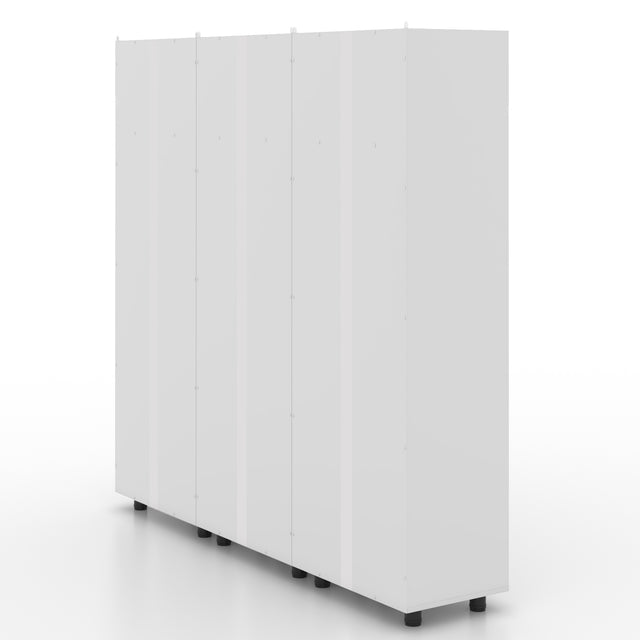 Garage Set 3 Pantry Storage Cabinet with 10 Utility Shelves, 70" Wooden Organization Garage Cabinet for Home Office Utility Room