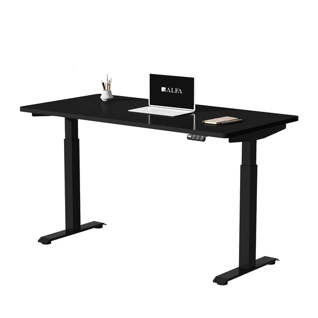 ALFA Dual Motor Standing Desk Adjustable Height Desk Ergonomic Standing Desks- 2 Stage- 60" x 30"