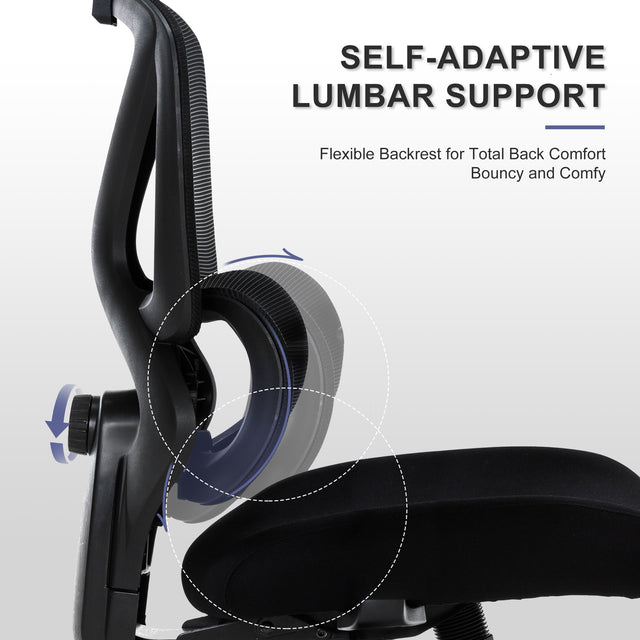 ALFA Ergonomic Adjustable Mesh Office Chair with Neck Support Headrest, Multi-use 4D Adjustable Armrests