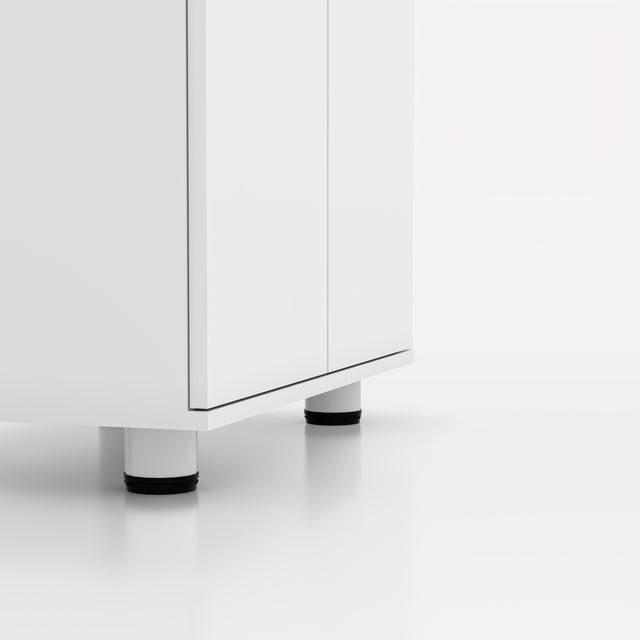 75" Tall Garage Storage Cabinet with Adjustable Shelves, White Freestanding Cabinet for Garage, Laundry Room, Pantry, Kitchen, Pantry, or Workshop