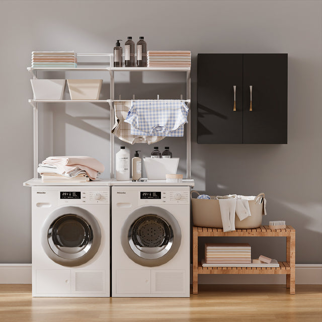 23″ Wall Cabinet with Adjustable Shelf | 2-Door Pantry Cabinet, Wall Mount Storage Cabinet for Bathroom, Kitchen, Living Room