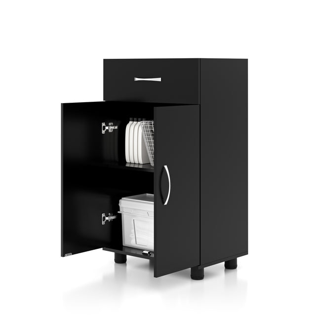 Base Cabinet with Drawer and Adjustable Shelf, Freestanding Utility Storage Base Pantry for Garage, Laundry Room, Kitchen or Workshop