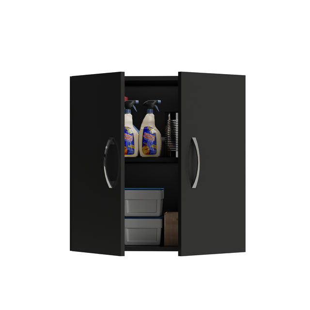 23″ Wall Cabinet with Adjustable Shelf | 2-Door Pantry Cabinet, Wall Mount Storage Cabinet for Bathroom, Kitchen, Living Room