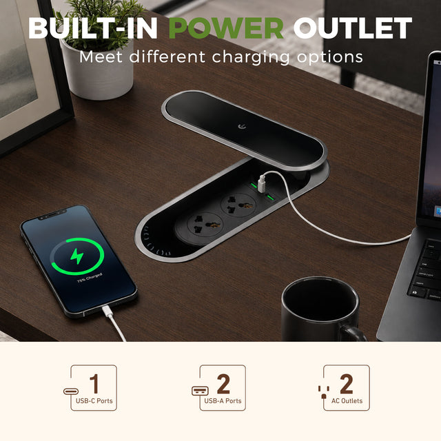 70.9”L-Shape Executive Standing Desk, Snap-Lock &Built-In Power Outlet,70.9”L-Shape Executive Standing Desk, Snap-Lock &Built-In Power Outlet