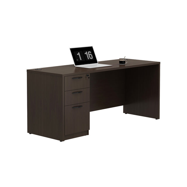 GINO Collection | Rectangular Executive Desk with 3 Drawer Cabinet