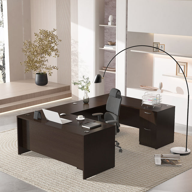 GINO Collection | Modern/Contemporary U-shaped Executive Desk