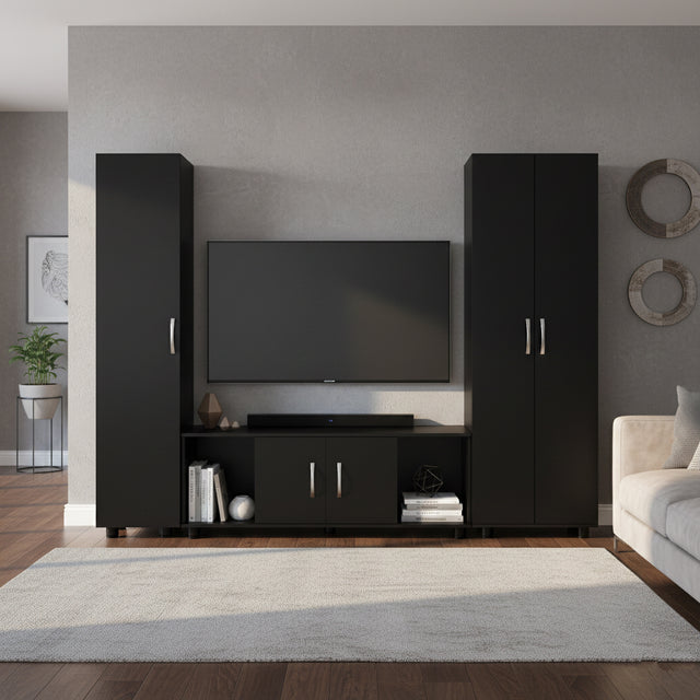 75"H Narrow Pantry Storage Cabinet Single Door with Adjustable Shelves, Freestanding Utility Organizer for Garage, Laundry Room, Pantry, or Office