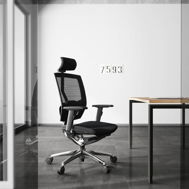 ALFA Revolving Chair Arri Office Chair Ergonomic Office Chair Mesh Back with Height-adjustable Lumbar Support