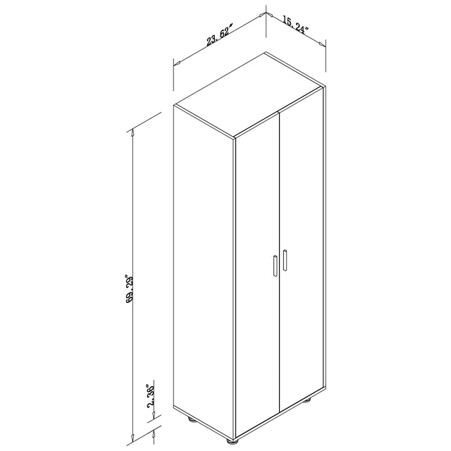 70"Garage Storage Cabinet with 2 Adjustable Shelves,Tool Cabinet for Home Office Kitchen Pantry
