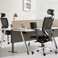 ALFA Executive Task Chair with Head Rest Multifunctional Chair for Home & Office Adjustable Back and Armrest Chair 207