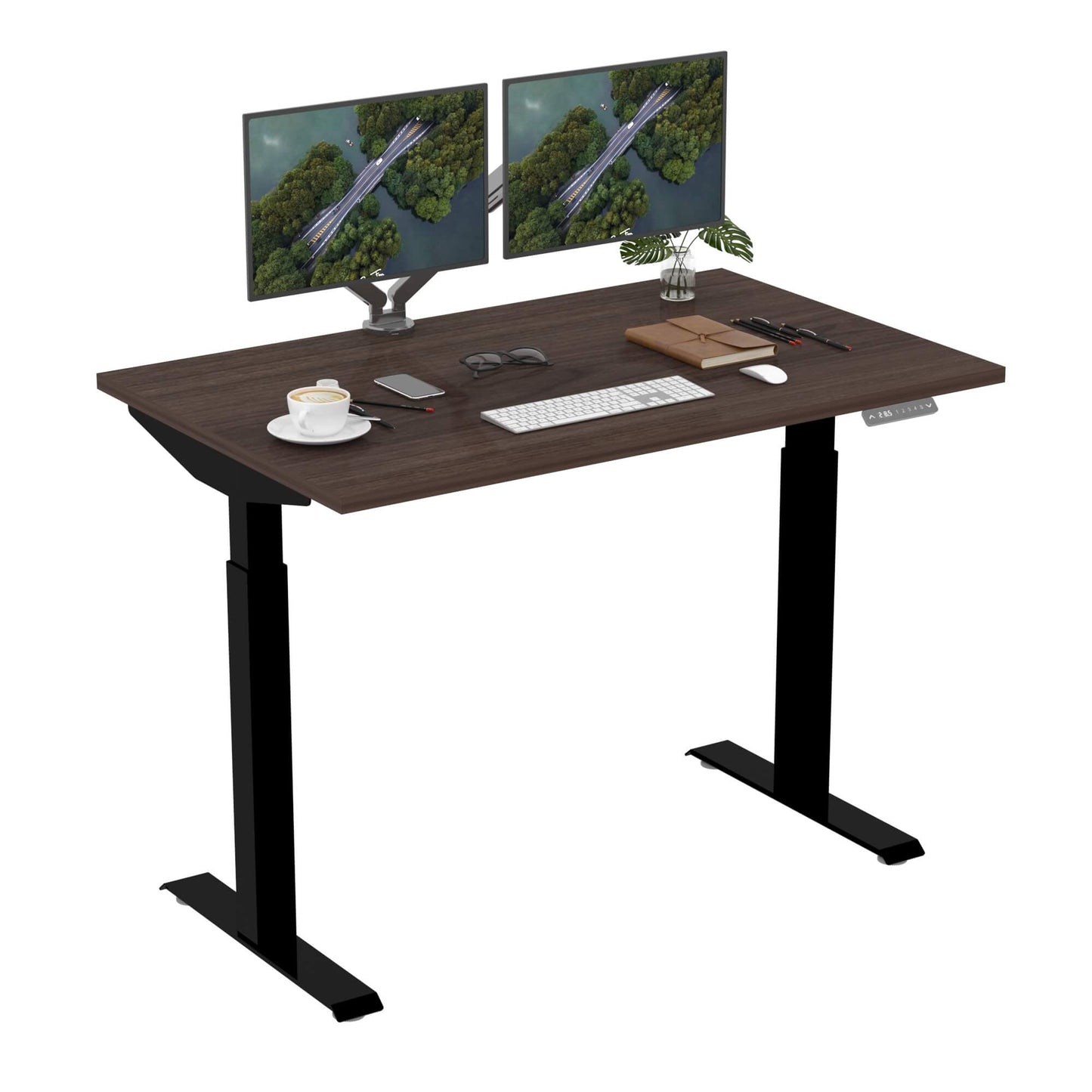 Dual Motor Standing Desk | ALFA DUO Desk - Standing Desk Dual Motor 2 Stage 48 x 30"