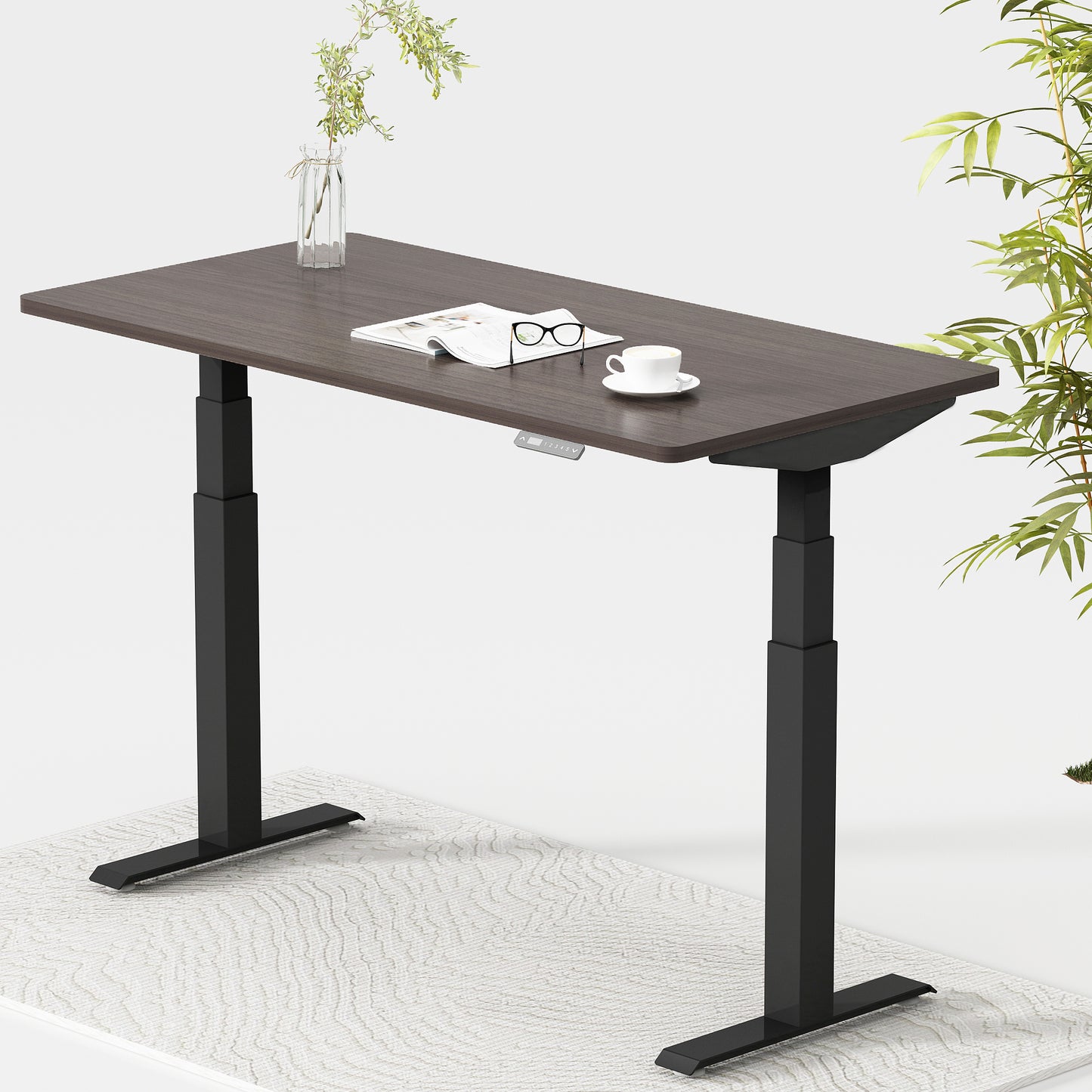 Dual Motor Standing Desk | Electric Standing Desk - ALFA DUO RANGE Desk 3 Stage 60 x 30"