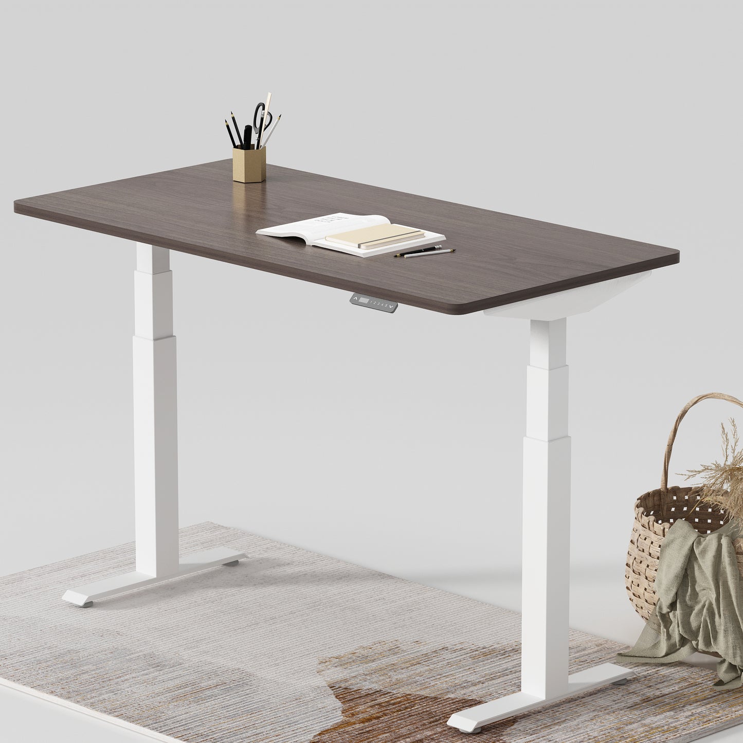 Dual Motor Standing Desk | Electric Standing Desk - ALFA DUO RANGE Desk 3 Stage 60 x 30"