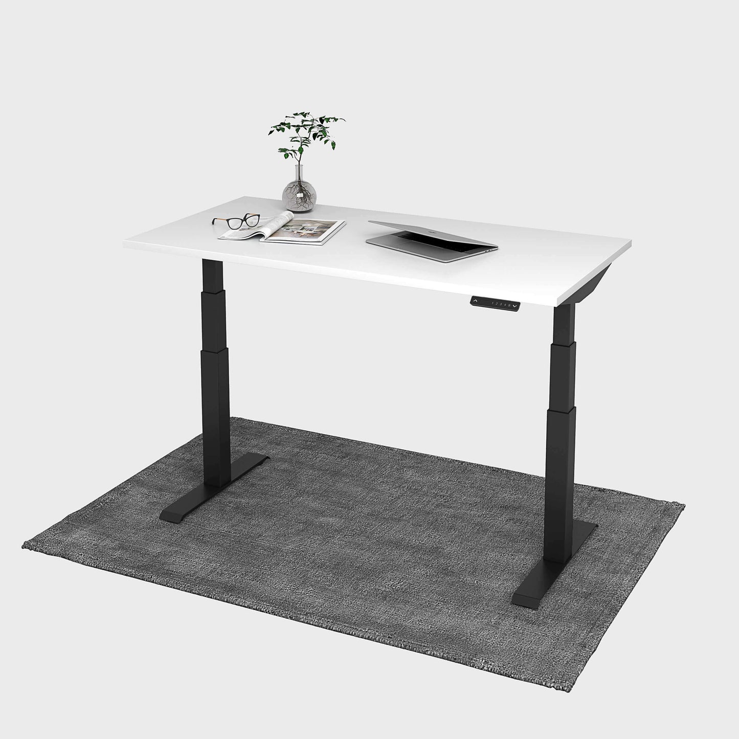 Dual Motor Standing Desk | Electric Standing Desk - ALFA DUO RANGE Desk 3 Stage 60 x 30"