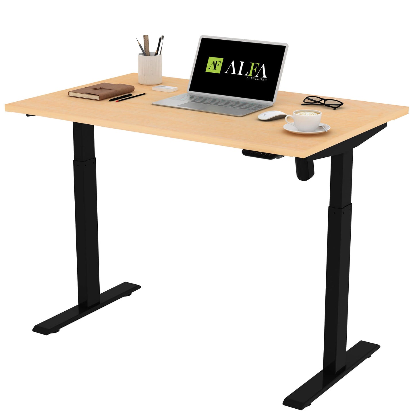 Single Motor Standing Desk | ALFA SOLE Desk - Standing Desk Single Motor 48 x 30"