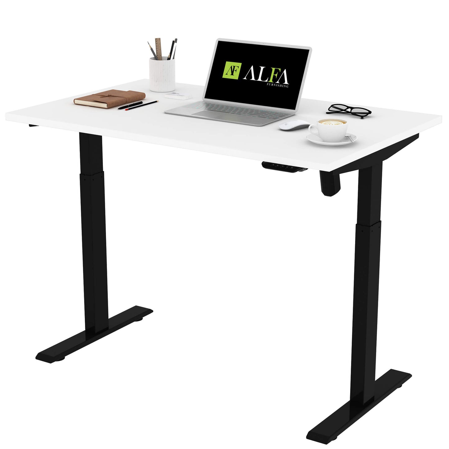 Single Motor Standing Desk | ALFA SOLE Desk - Standing Desk Single Motor 48 x 30"