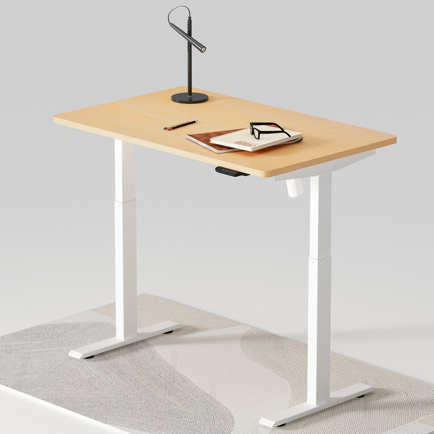 Single Motor Standing Desk | ALFA SOLE Desk - Standing Desk Single Motor 48 x 30"
