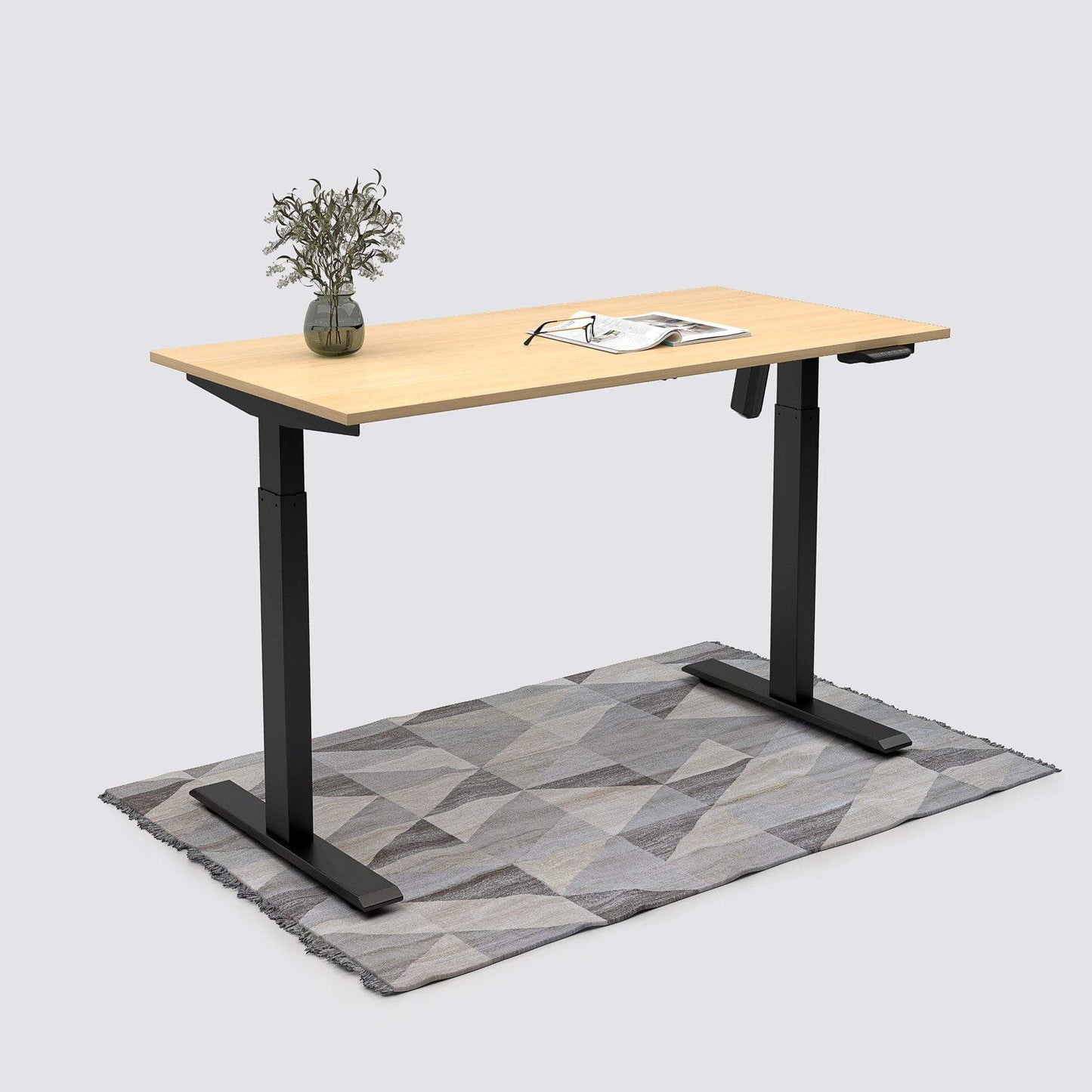 Single Motor Standing Desk | ALFA SOLE Desk - Standing Desk Single Motor 55 x 28"