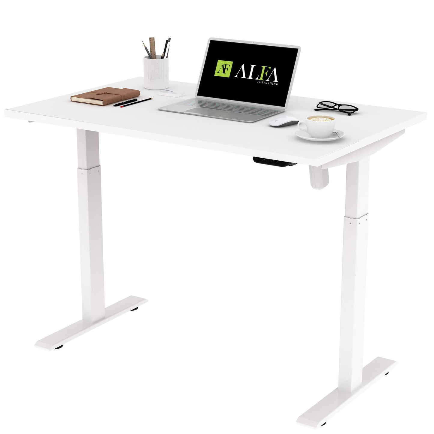 Single Motor Standing Desk | ALFA SOLE Desk - Standing Desk Single Motor 48 x 30"