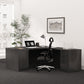 GINO Collection | 67" W L Shape Executive Office Desk with Two File Cabint - Right Return | Gray | 4 piece set 2205