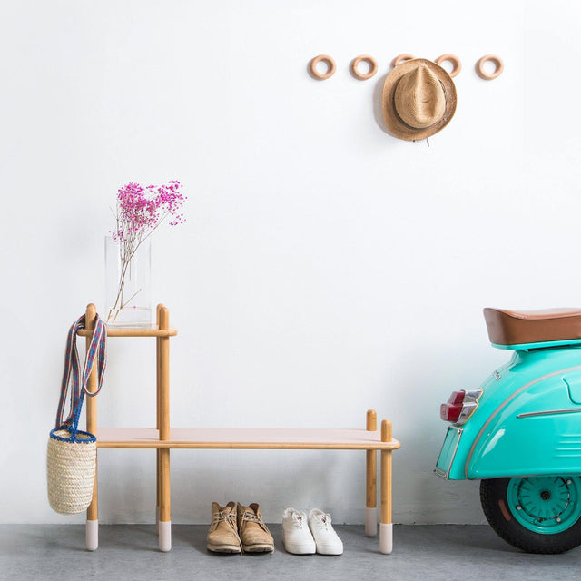 Shoe Rack with Bench | ALFA x PIY CELL Entryway Bench - Storage Shelf Organizer