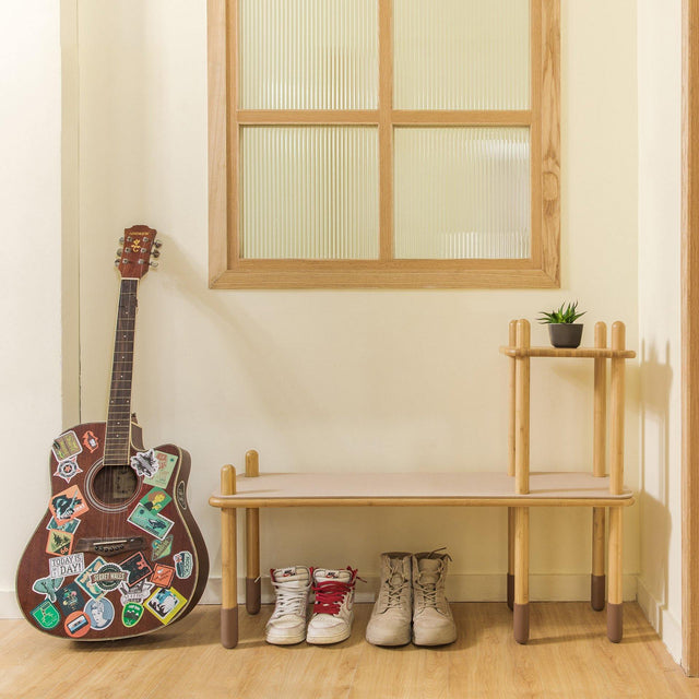 Shoe Rack with Bench | ALFA x PIY CELL Entryway Bench - Storage Shelf Organizer